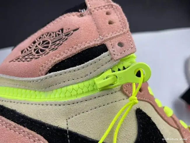 Rep Peach Air Jordan High CW6576-800 1 Switch 0506